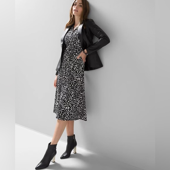 WHBM Matte Jersey Twist Front Dress - Picture 5 of 16